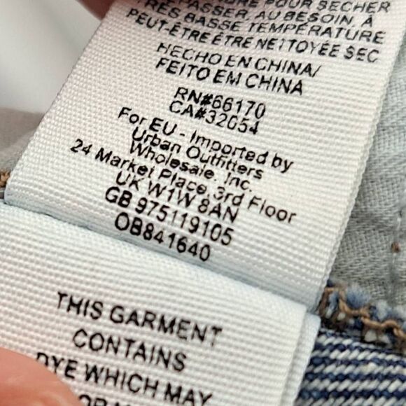 Free People We The Free Zip it Up Denim Mini Skirt size 26 - Picture 7 of 7